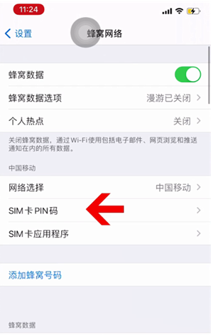 太仓苹果14维修网分享如何给iPhone14的SIM卡设置密码 