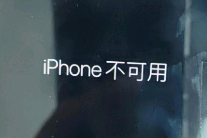 太仓苹果服务网点分享锁屏界面显示“iPhone 不可用”如何解决 